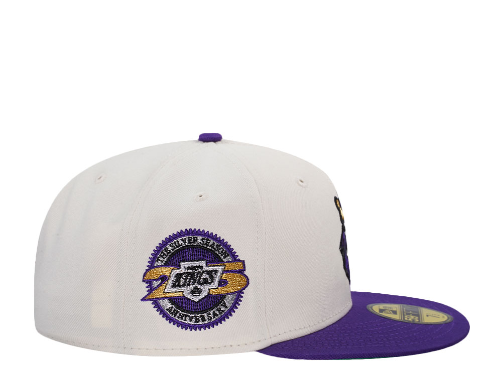 New Era Los Angeles Kings 25th Anniversary Chrome Two Tone Throwback Edition 59Fifty Fitted Cap