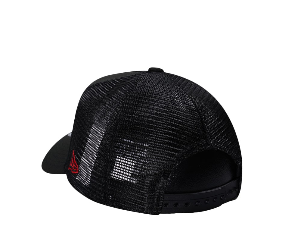 New Era Toronto Blue Jays Black Red 40th Anniversary Trucker 9Forty A Frame Snapback Cap