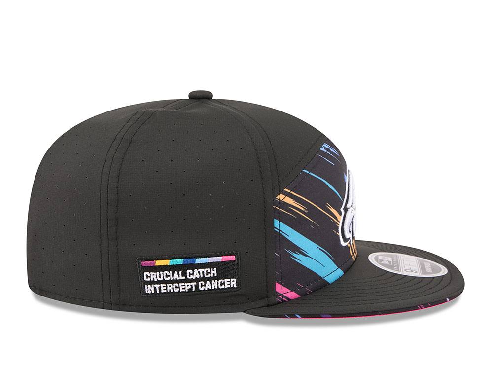 New Era Philadelphia Eagles Crucial Catch 2026 Black Edition 9Fifty Split Panel Snapback Cap