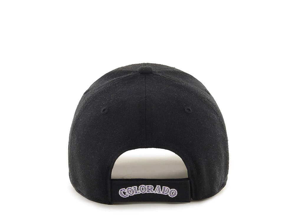 47Brand Colorado Rockies Black Classic Strapback Cap