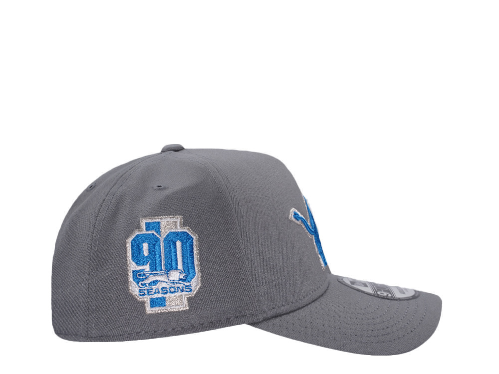 New Era Detroit Lions 90 Seasons Gray Prime Edition 9Forty A Frame Snapback Cap