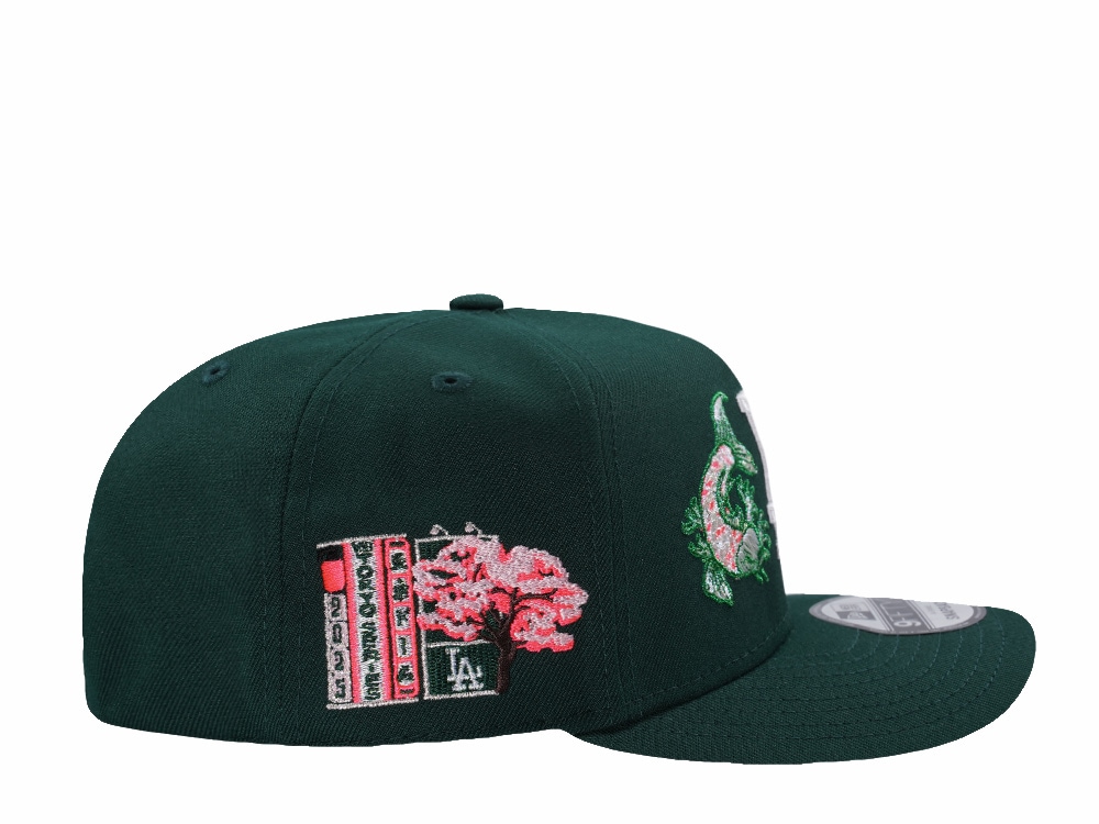 New Era Los Angeles Dodgers Tokyo Series Koi Dark Green Prime Edition 9Fifty A Frame Snapback Cap