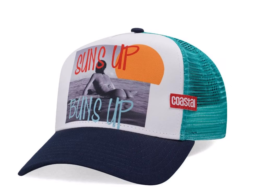 Djinns Suns Up Buns Up Coastal Trucker Snapback Cap