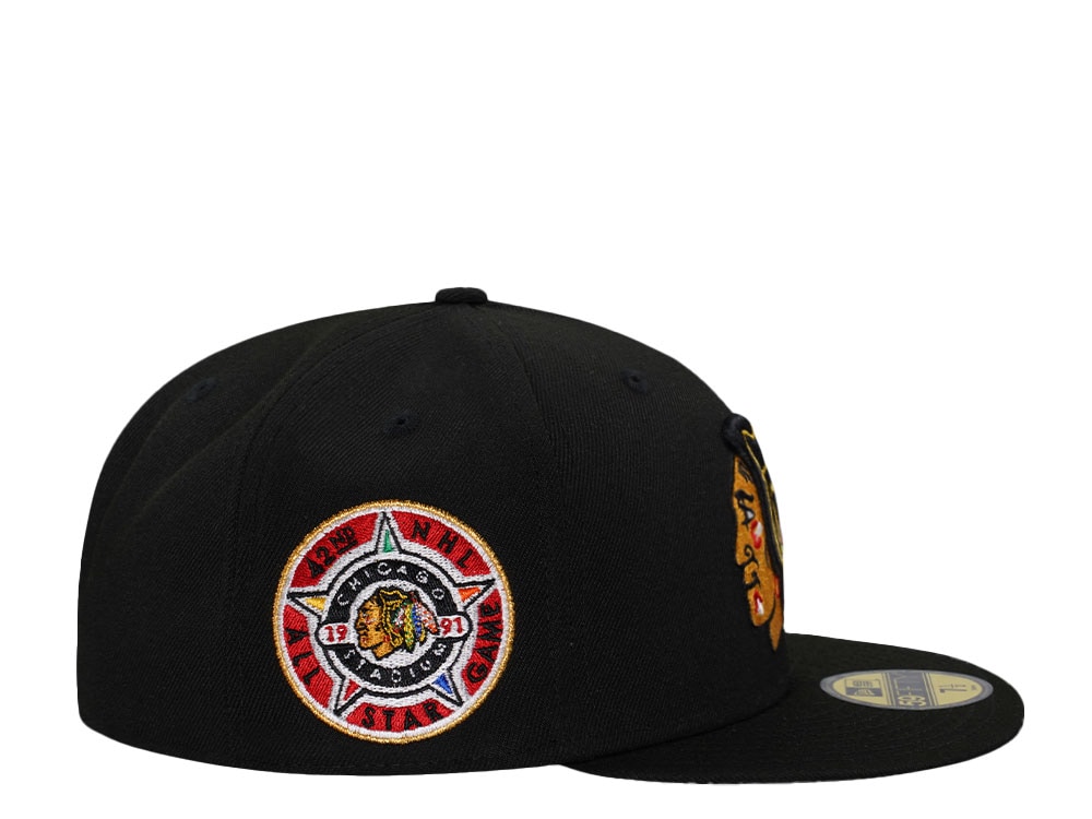 New Era Chicago Blackhawks All Star Game 1991 Black Prime Edition 59Fifty Fitted Cap