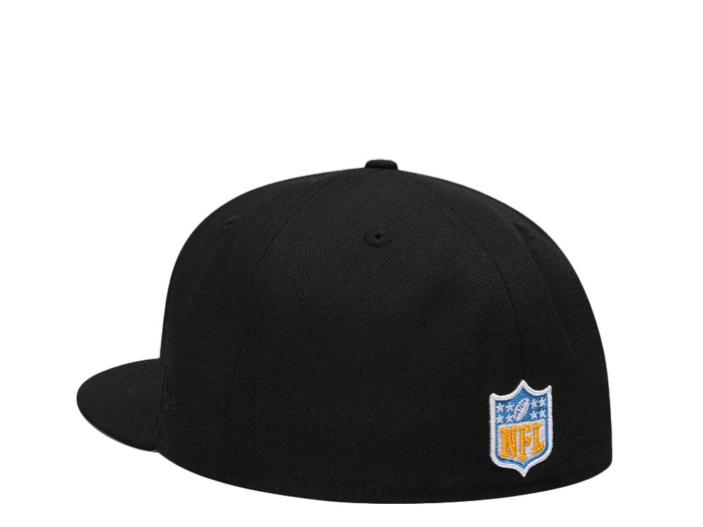 New Era Los Angeles Chargers 50th Anniversary Black Classic Edition 59Fifty Fitted Cap