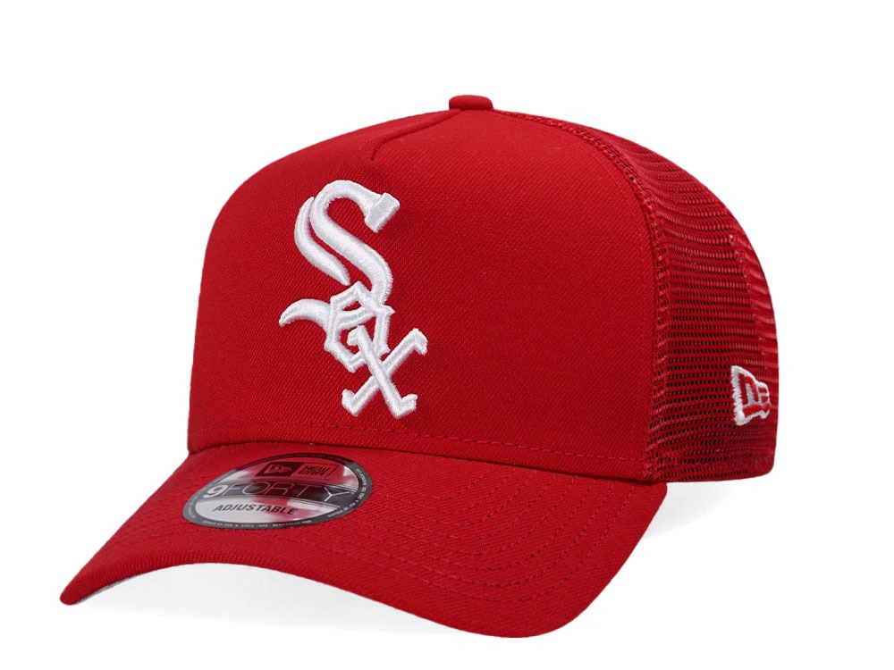 New Era Chicago White Sox Red Trucker Edition 9Forty A Frame Snapback Cap