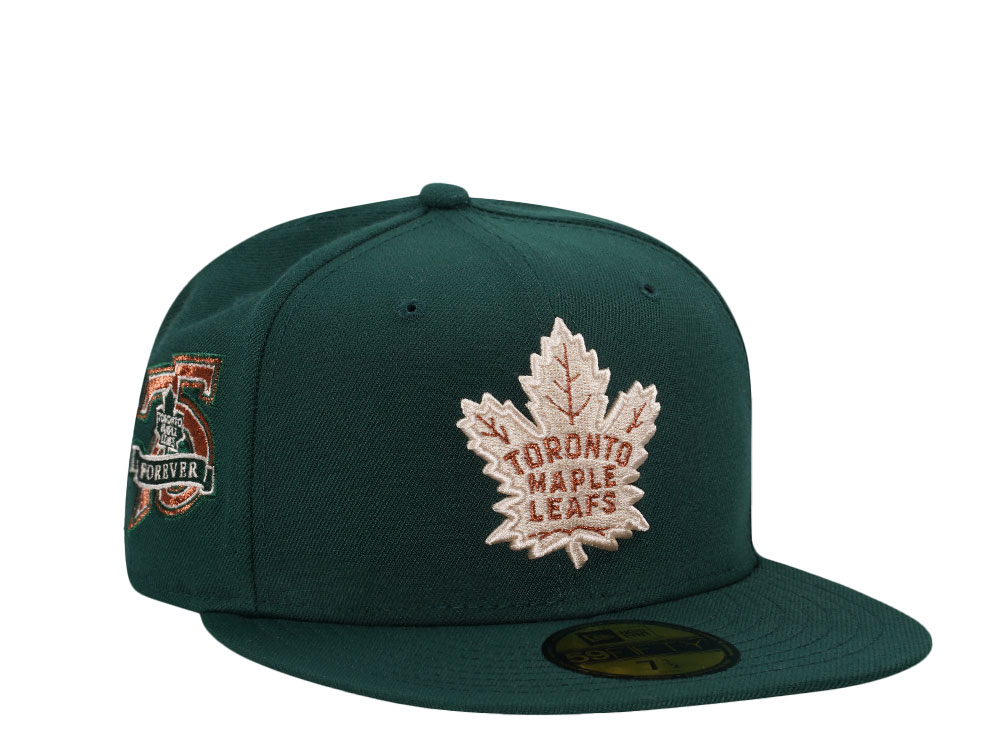 New Era Toronto Maple Leafs 75th Anniversary Green Copper Edition 59Fifty Fitted Cap