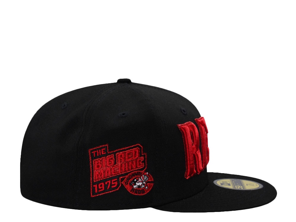 New Era Cincinnati Reds The Big Red Machine 1975 Black Prime Edition 59Fifty Fitted Cap