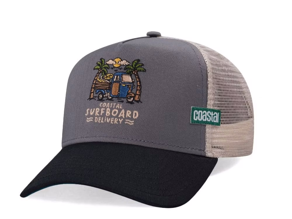 Djinns Surfboard Delivery Coastal Trucker Snapback Cap