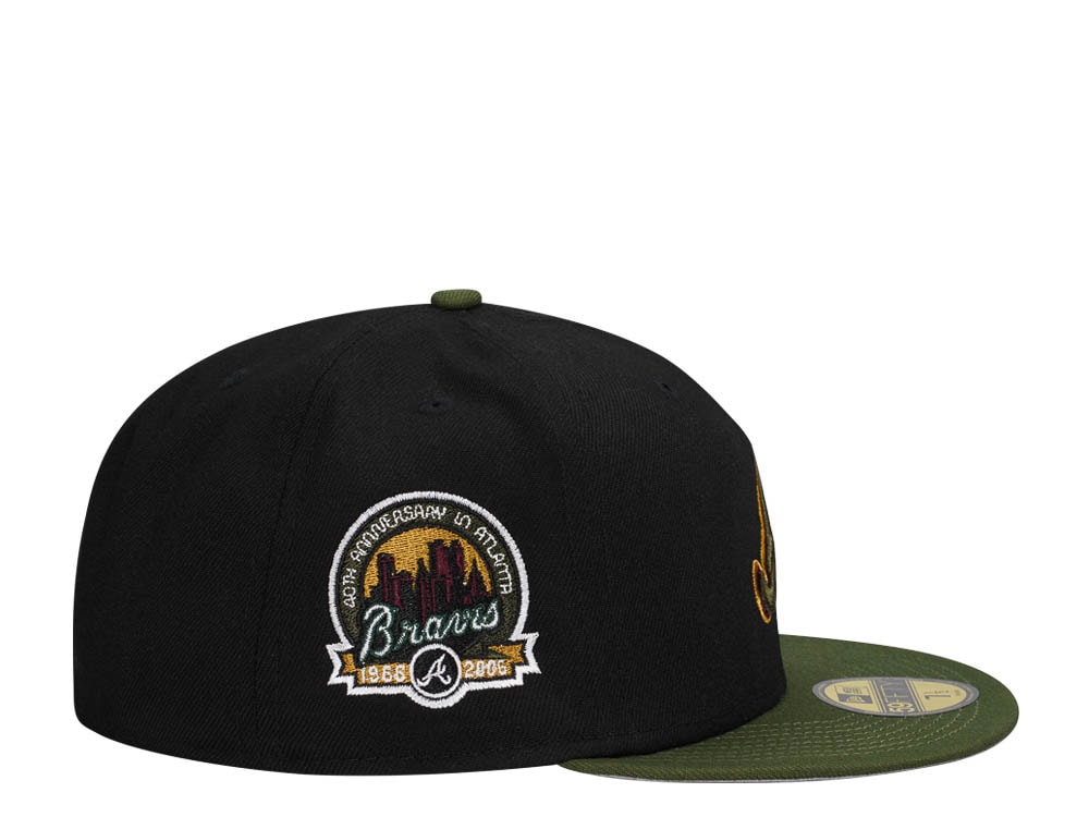 New Era Atlanta Braves 40th Anniversary Black Rifle Two Tone Edition 59Fifty Fitted Cap