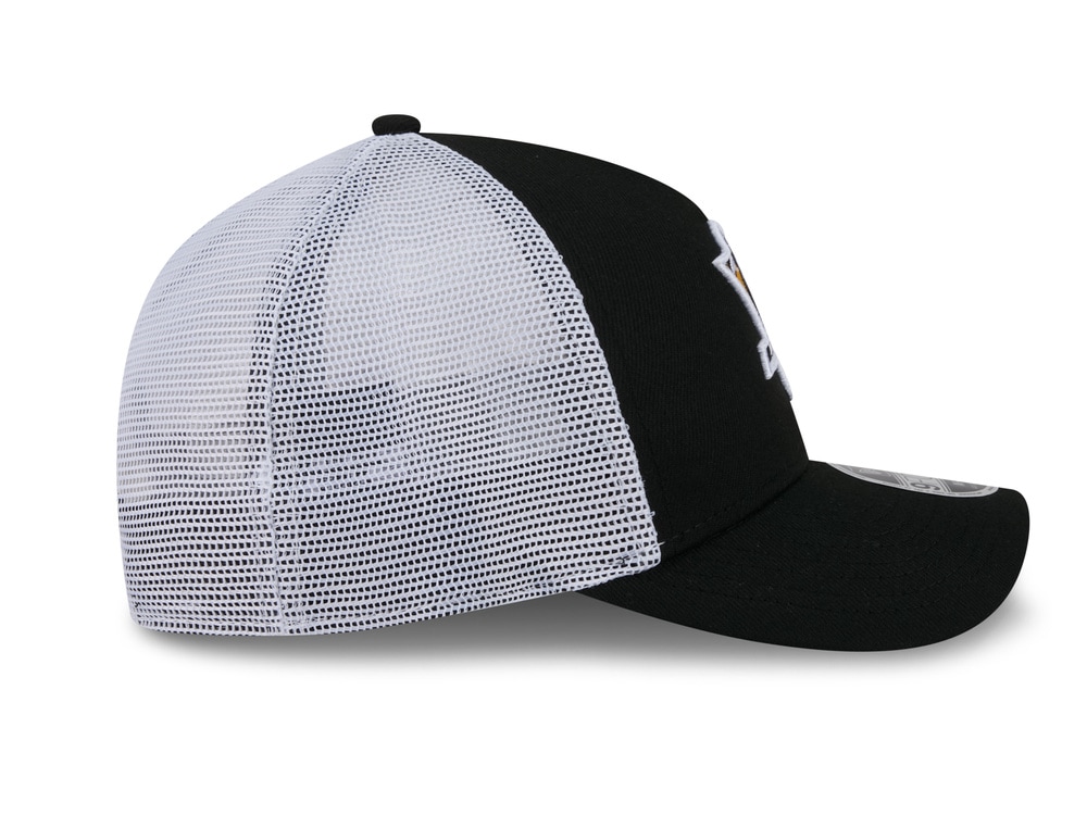 New Era Pittsburgh Penguins Official Team Color Edition 9Forty M Crown A Frame Trucker Snapback Cap