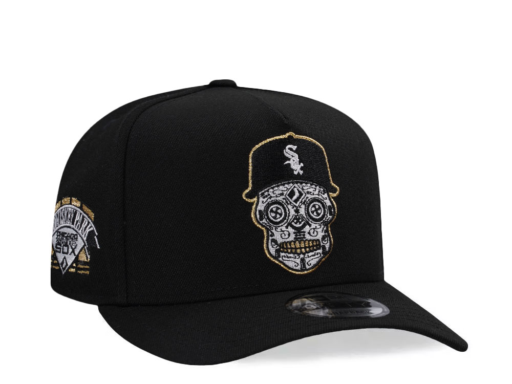 New Era Chicago White Sox Skull Black Prime Edition 9Fifty A Frame Snapback Cap