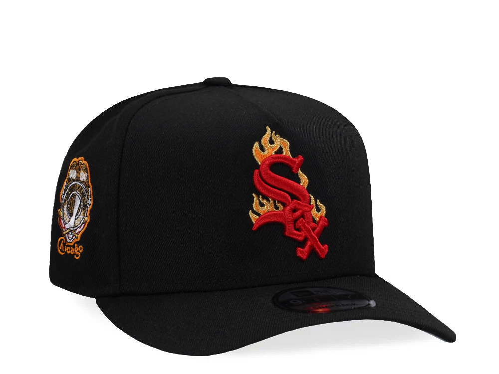 New Era Chicago White Sox Flame Black Prime Edition 9Fifty A Frame Snapback Cap