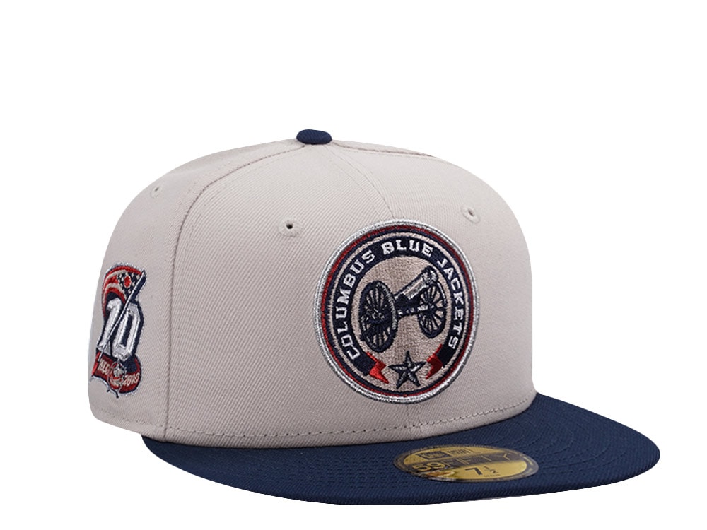New Era Columbus Blue Jackets 10th Anniversary Stone Two Tone Edition 59Fifty Fitted Cap