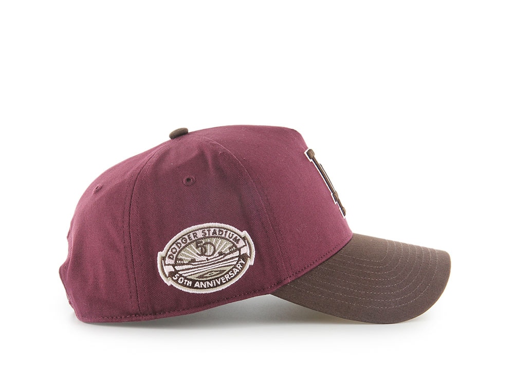 47Brand Los Angeles Dodgers Cooperstown Dark Maroon Edition MVP Snapback Cap