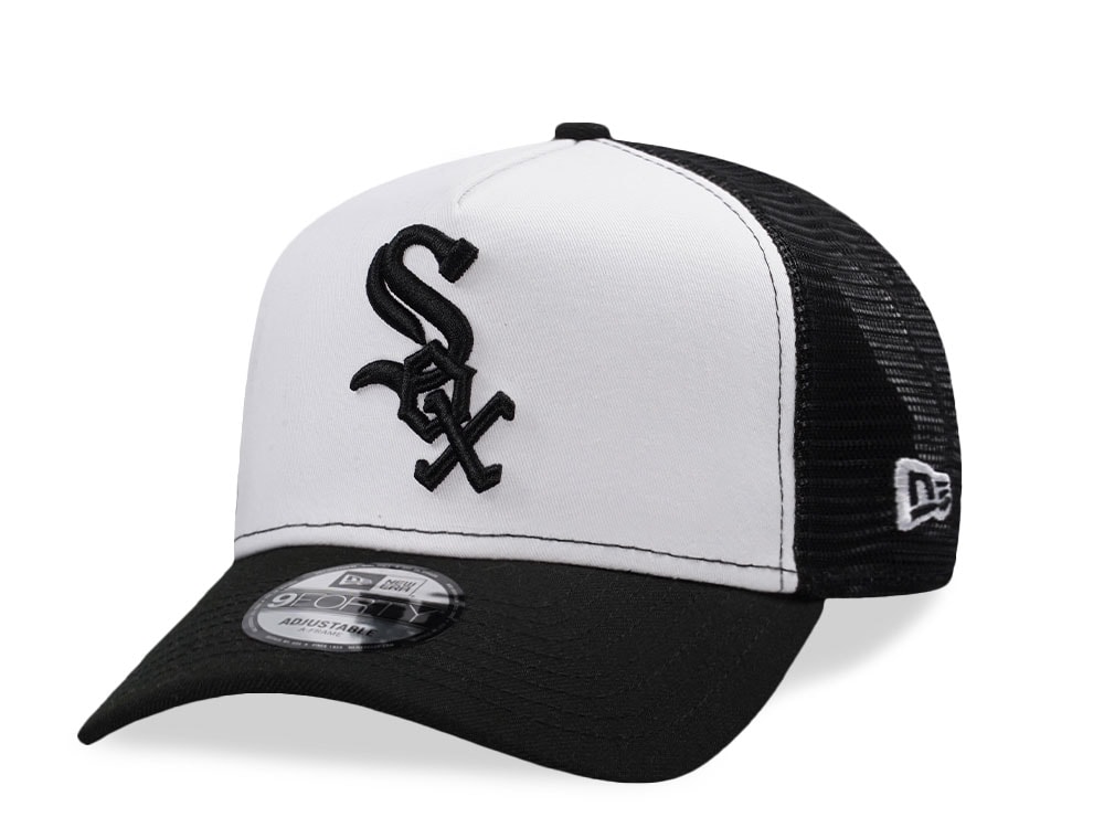 New Era Chicago White Sox White Classic Edition 9Forty A Frame Trucker Snapback Cap