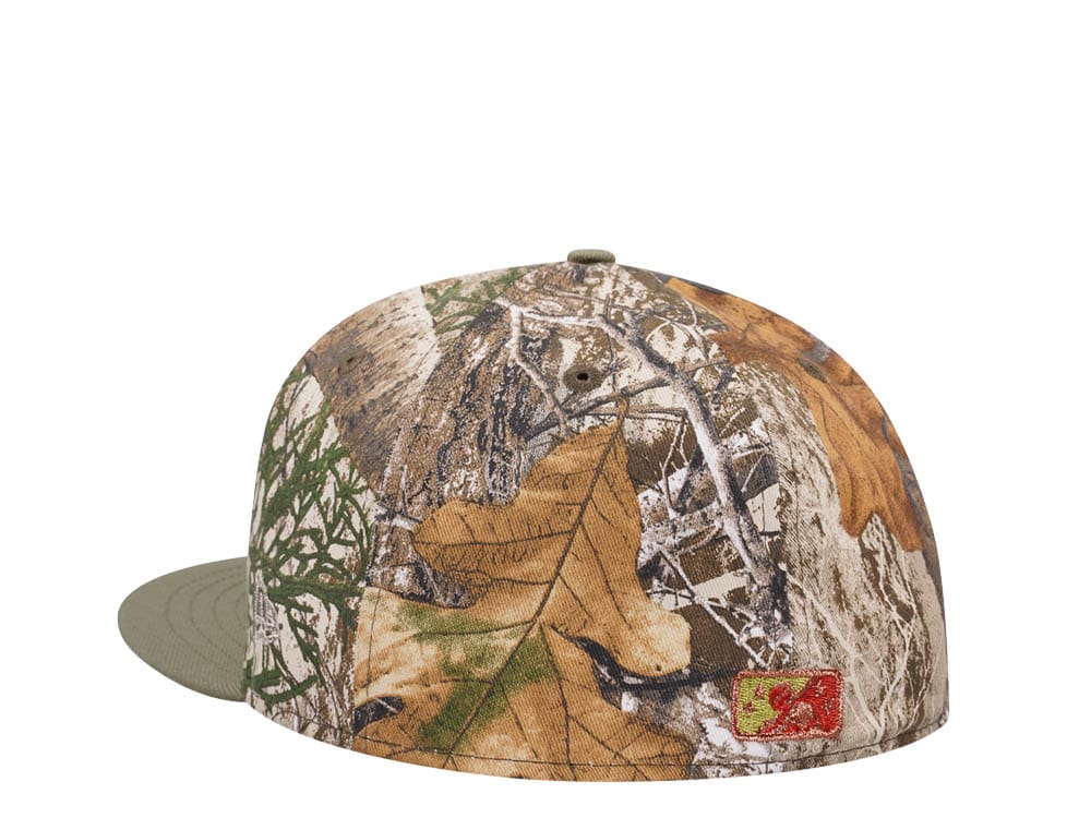 New Era Gwinnett Stripers Real Tree Fishing Two Tone Edition 59Fifty Fitted Cap