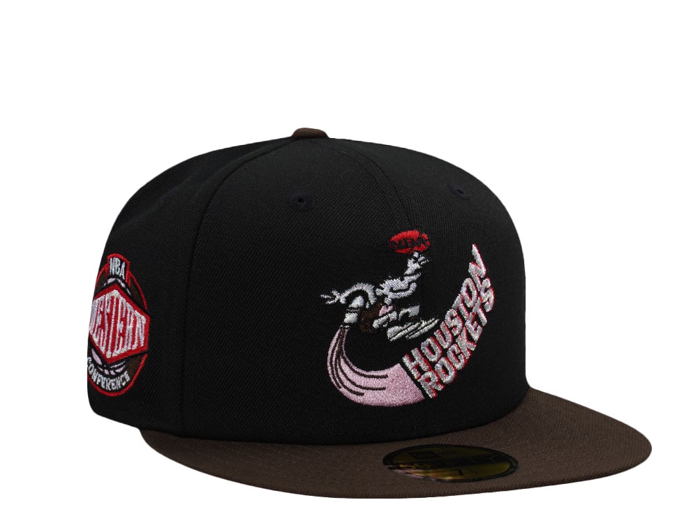 New Era Houston Rockets NBA Western Conference Black Two Tone Edition 59Fifty Fitted Cap