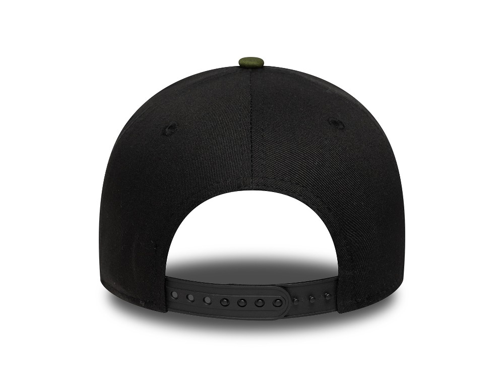 New Era Camo Patch Black 9Forty A Frame Snapback Cap