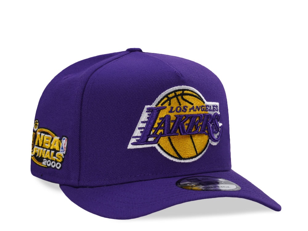 New Era Los Angeles Lakers NBA Finals 2000 Purple Prime Edition 9Fifty A Frame Snapback Cap