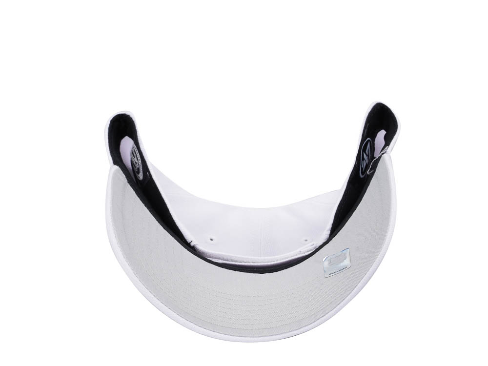 47Brand Boston Bruins White MVP Snapback Cap
