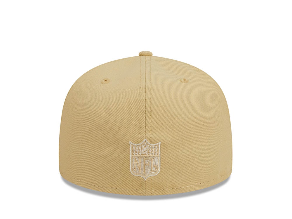 New Era Los Angeles Rams Pro Bowl Honolulu 1987 Raffia Front Vegas Gold Edition 59Fifty Fitted Cap