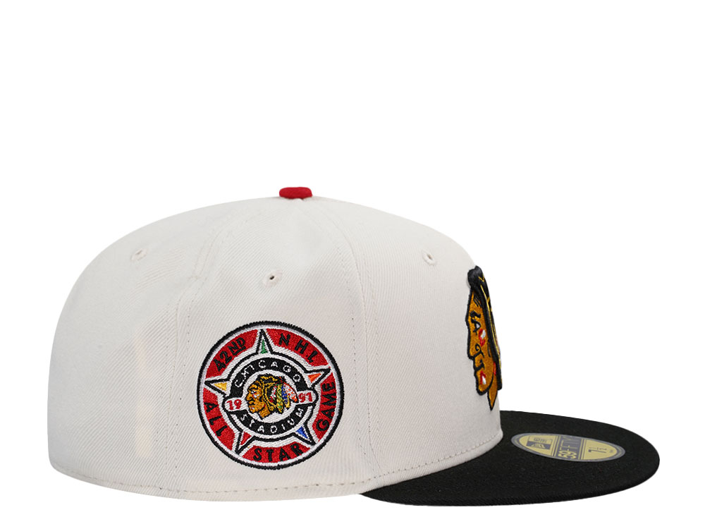 New Era Chicago Blackhawks All Star Game 1991 Chrome Two Tone Edition 59Fifty Fitted Cap