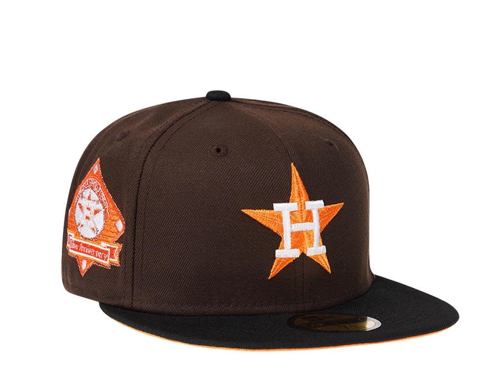 New Era Houston Astros Silver Anniversary Chocolate Mango Edition 59Fifty Fitted Cap