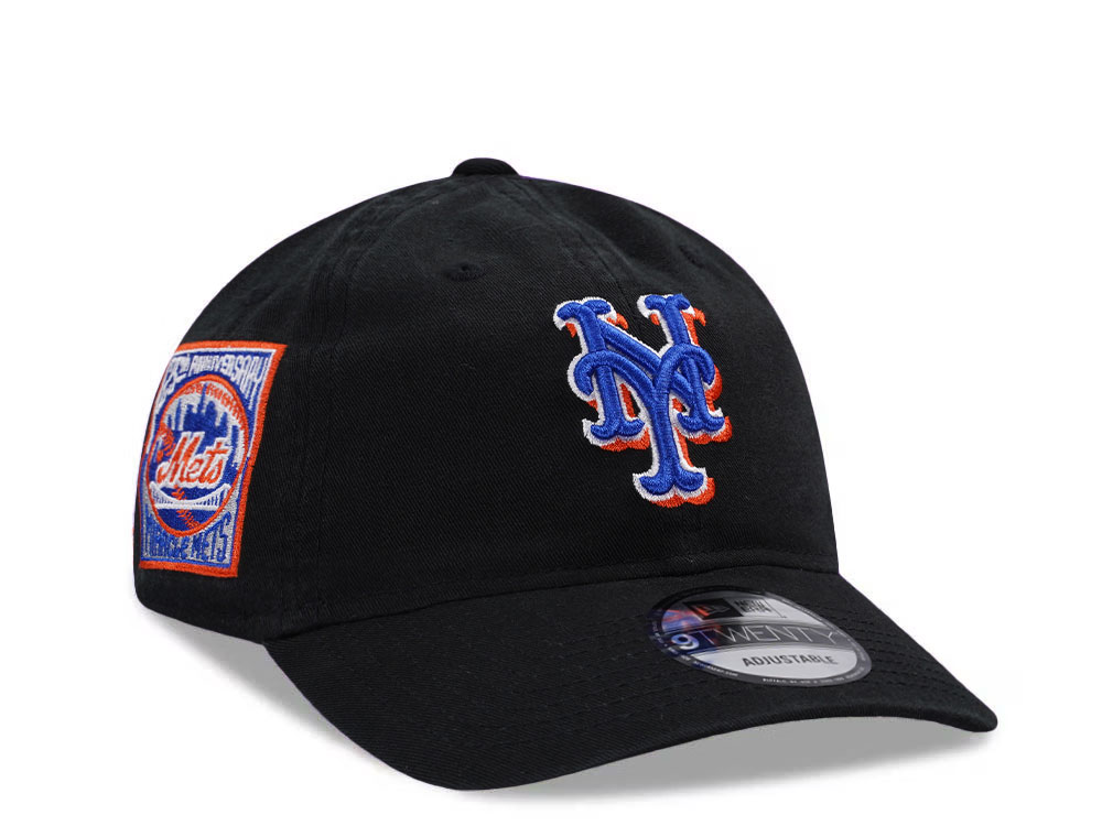 New Era New York Mets 25th Anniversary Black Prime Edition 9Twenty Strapback Cap