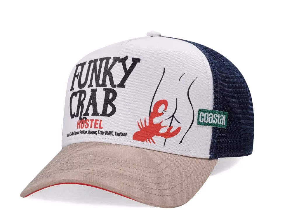 Djinns Funky Crab Hostel Coastal Trucker Snapback Cap