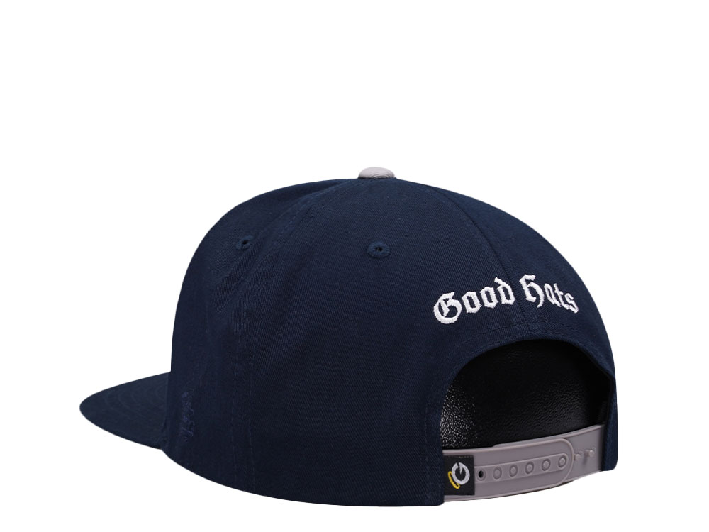 Good Hats Mott Haven Navy Snapback Cap