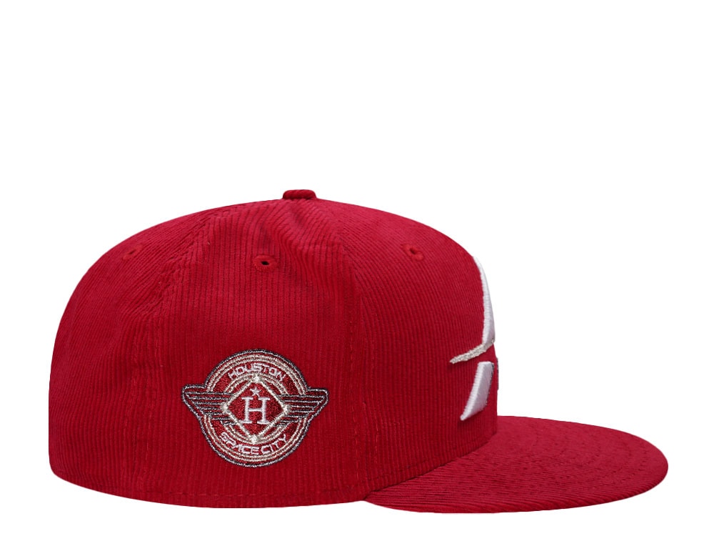 New Era Houston Astros Spacecity Red Corduroy Prime Edition 59Fifty Fitted Cap