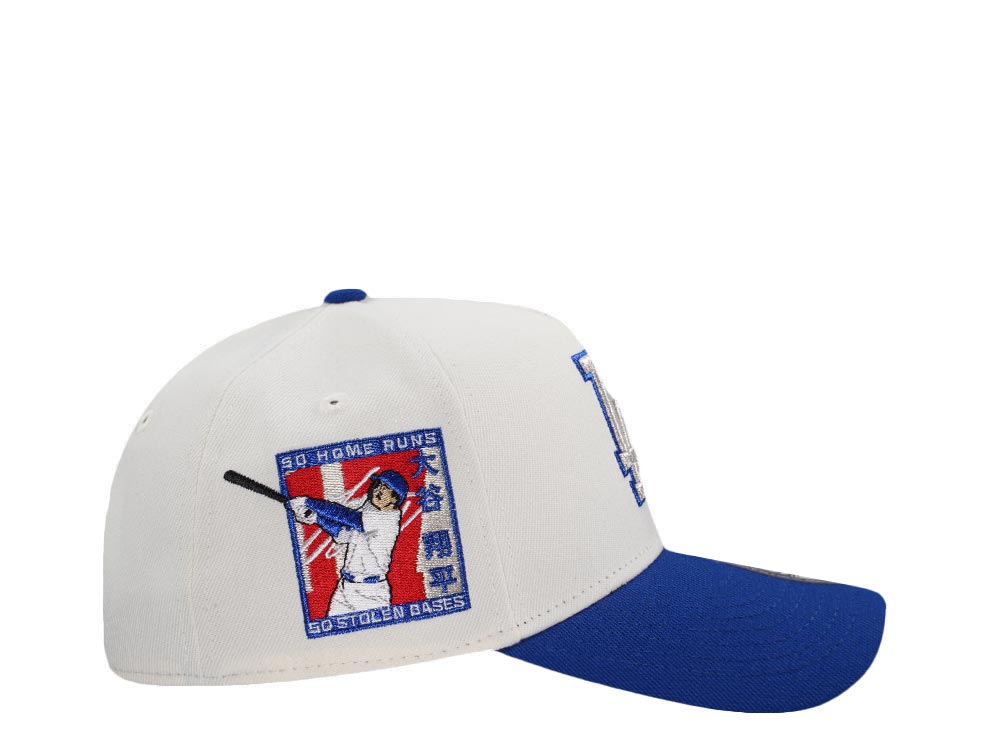 New Era Los Angeles Dodgers Ohtani 50 50 Season Chrome Two Tone Edition 9Forty A Frame Snapback Cap
