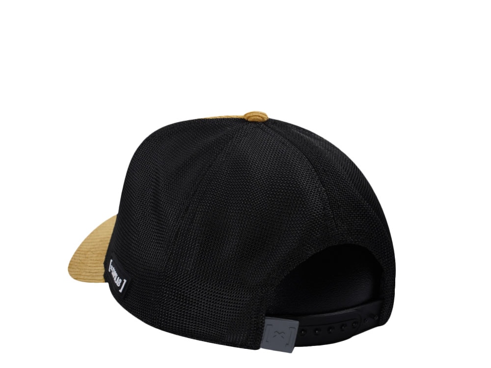 Capslab Square Patch Handy Smurf Brown Cord Trucker Snapback Cap