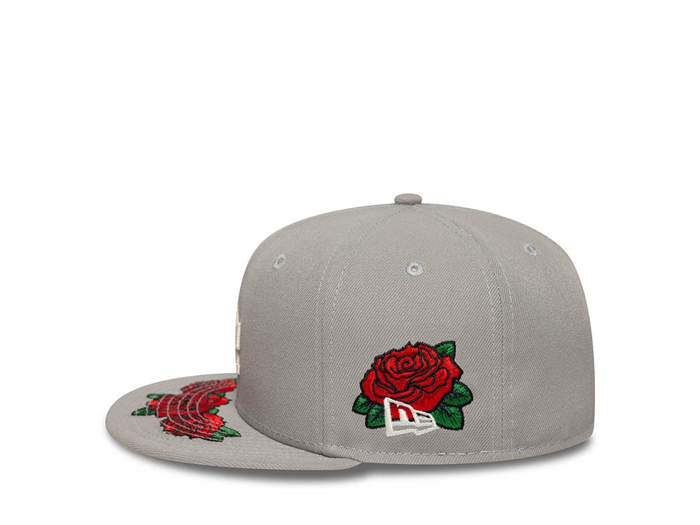 New Era Los Angeles Dodgers World Championship 1955 Floral Gray Prime Edition 59Fifty Fitted Cap