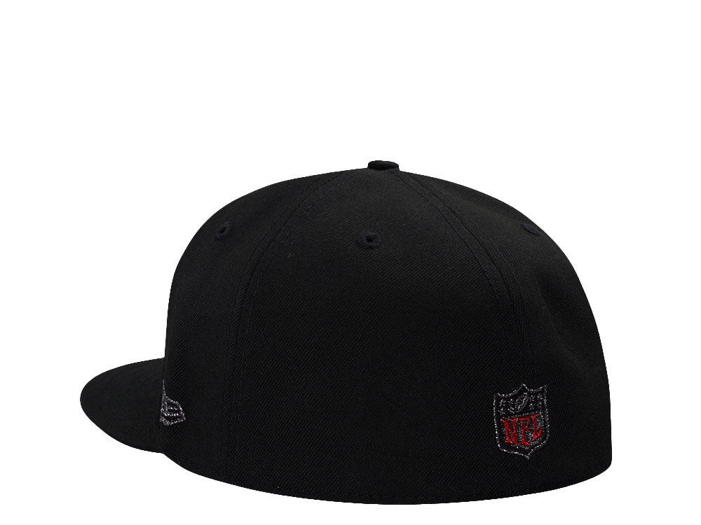 New Era Atlanta Falcons 50th Anniversary Black Prime Edition 59Fifty Fitted Cap