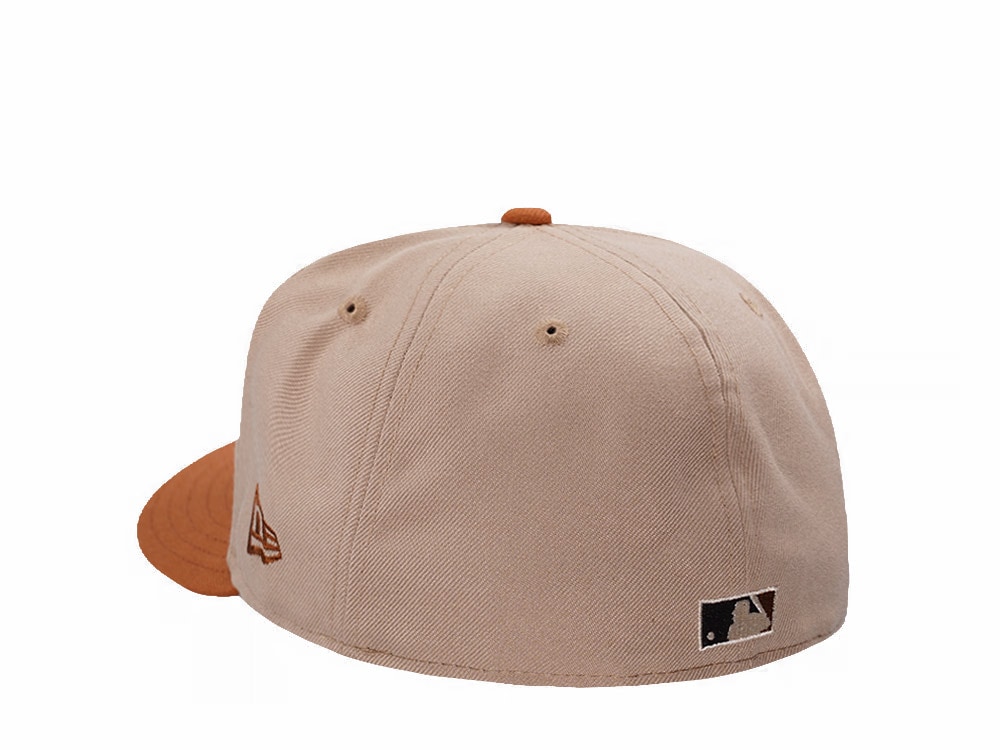 New Era New York Yankees Subway Series Pumpkin Spice Edition Pre Curved 59Fifty Fitted Cap