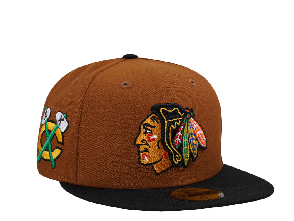 New Era Chicago Blackhawks Bourbon Two Tone Edition 59Fifty Fitted Cap