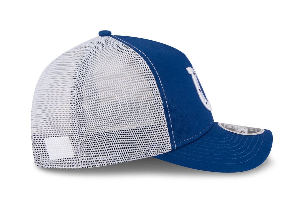 New Era Indianapolis Colts Official Team Color Edition 9Forty M Crown A Frame Trucker Snapback Cap