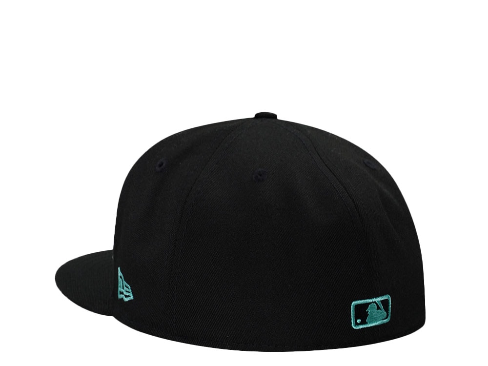 New Era New York Mets Black Tiffany City Connect Edition 59Fifty Fitted Cap