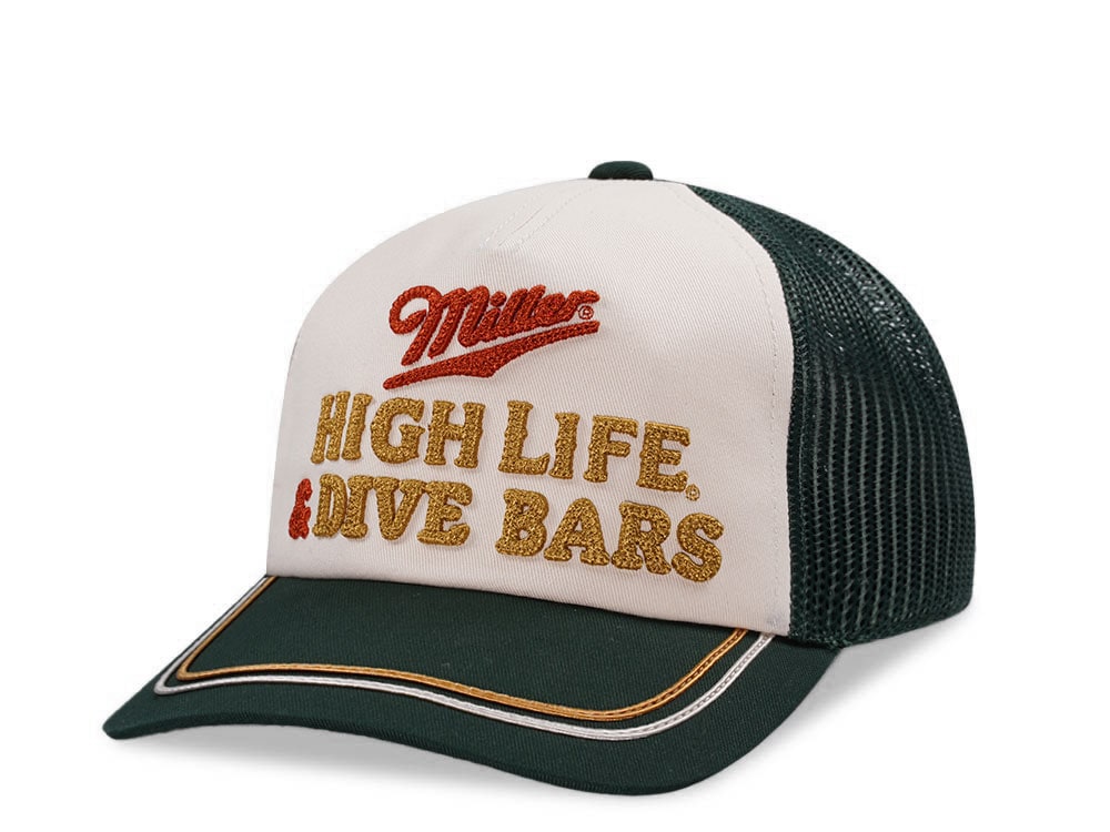 American Needle Miller High Life & Dive Bars Trucker Snapback Cap