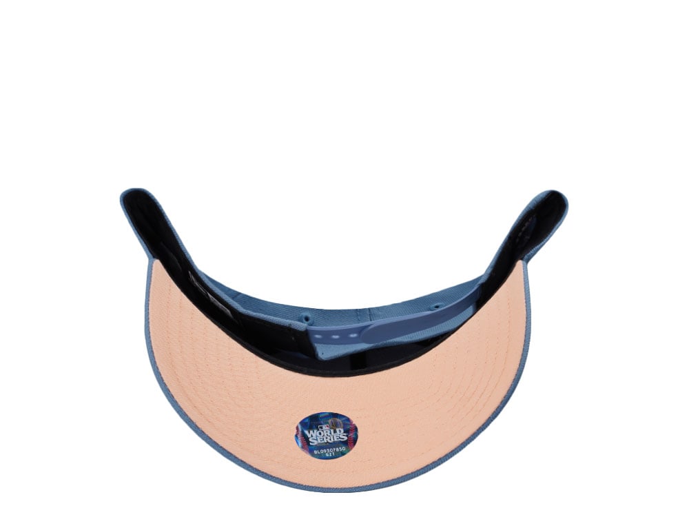 New Era Los Angeles Dodgers World Series 2024 Indigo Peach Edition 9Forty A Frame Snapback Cap