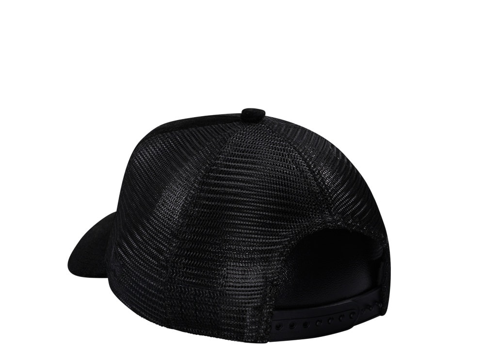 New Era Boston Celtics Black Velvet 9Forty A Frame Trucker Snapback Cap
