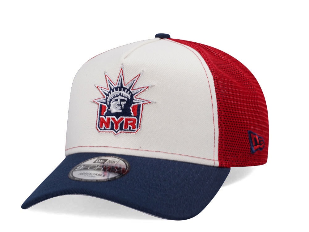 New Era New York Rangers Prime Two Tone Trucker Edition 9Forty A Frame Snapback Cap