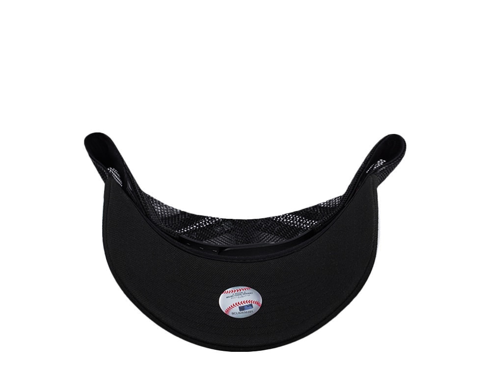 New Era Atlanta Braves Black On Black Edition 9Forty A Frame Trucker Snapback Cap