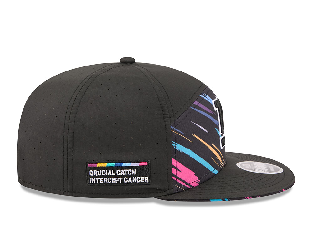 New Era New York Giants Crucial Catch 2026 Black Edition 9Fifty Split Panel Snapback Cap