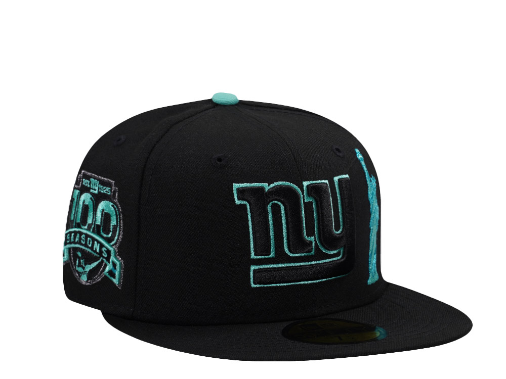 New Era New York Giants 100th Anniversary Black Prime Edition 59Fifty Fitted Cap