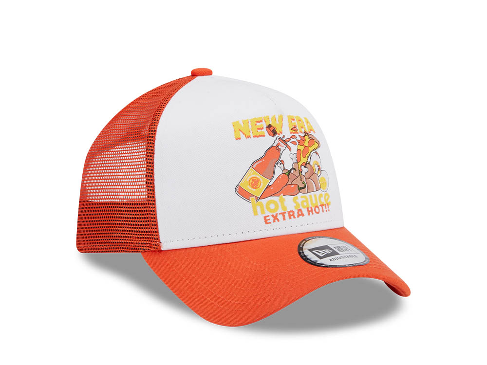 New Era Soy Hot Sauce  9Forty A Frame Trucker Snapback Cap