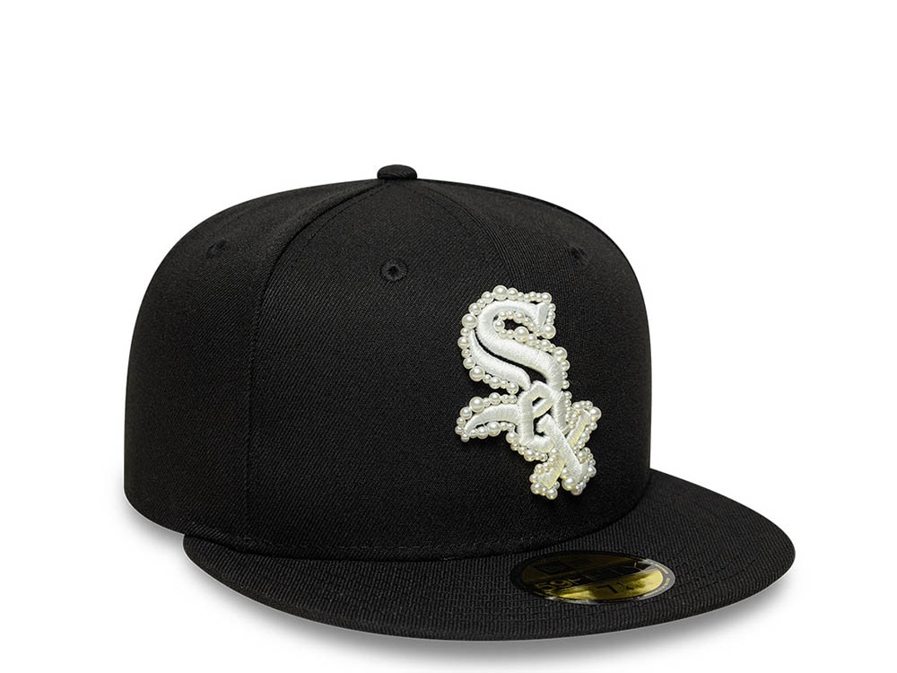 New Era Chicago White Sox Faux Pearl Black Prime Edition 59Fifty Fitted Cap