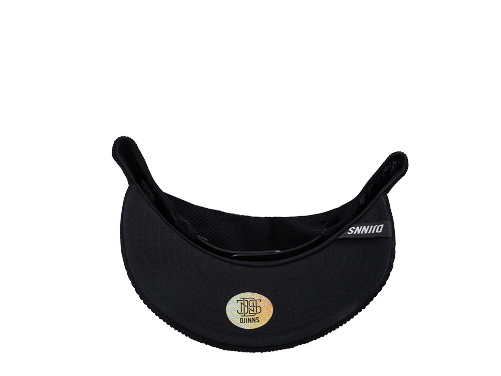 Djinns Cord Mountains Black TrueFit Snapback Cap